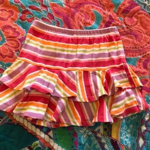 Girls colorful cotton skort